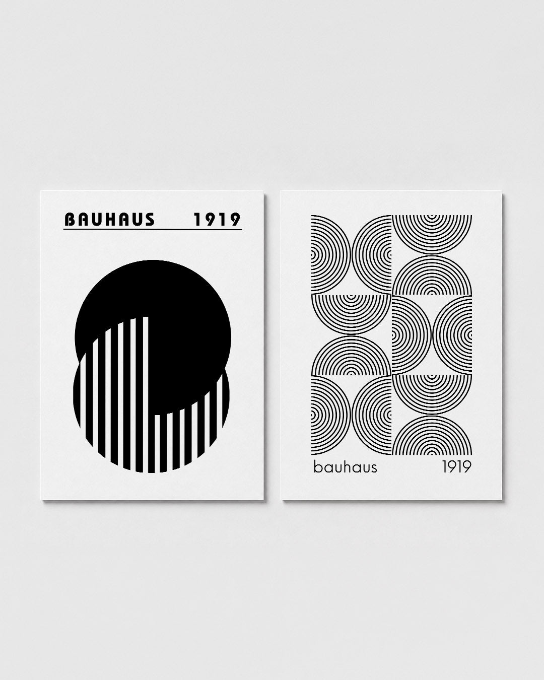 Cirkel en strepen Posterset