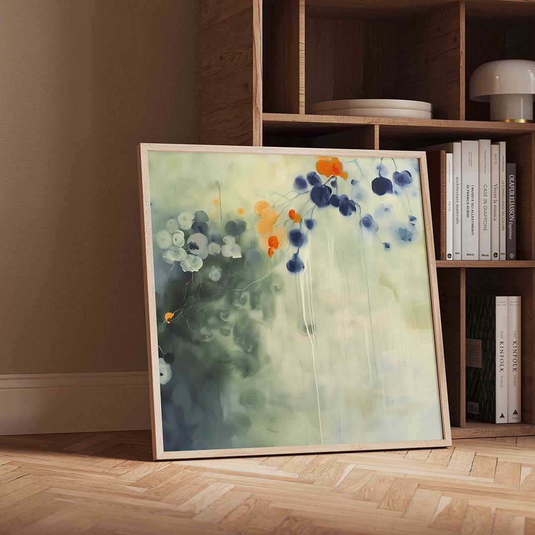 Abstracte bloemen Poster