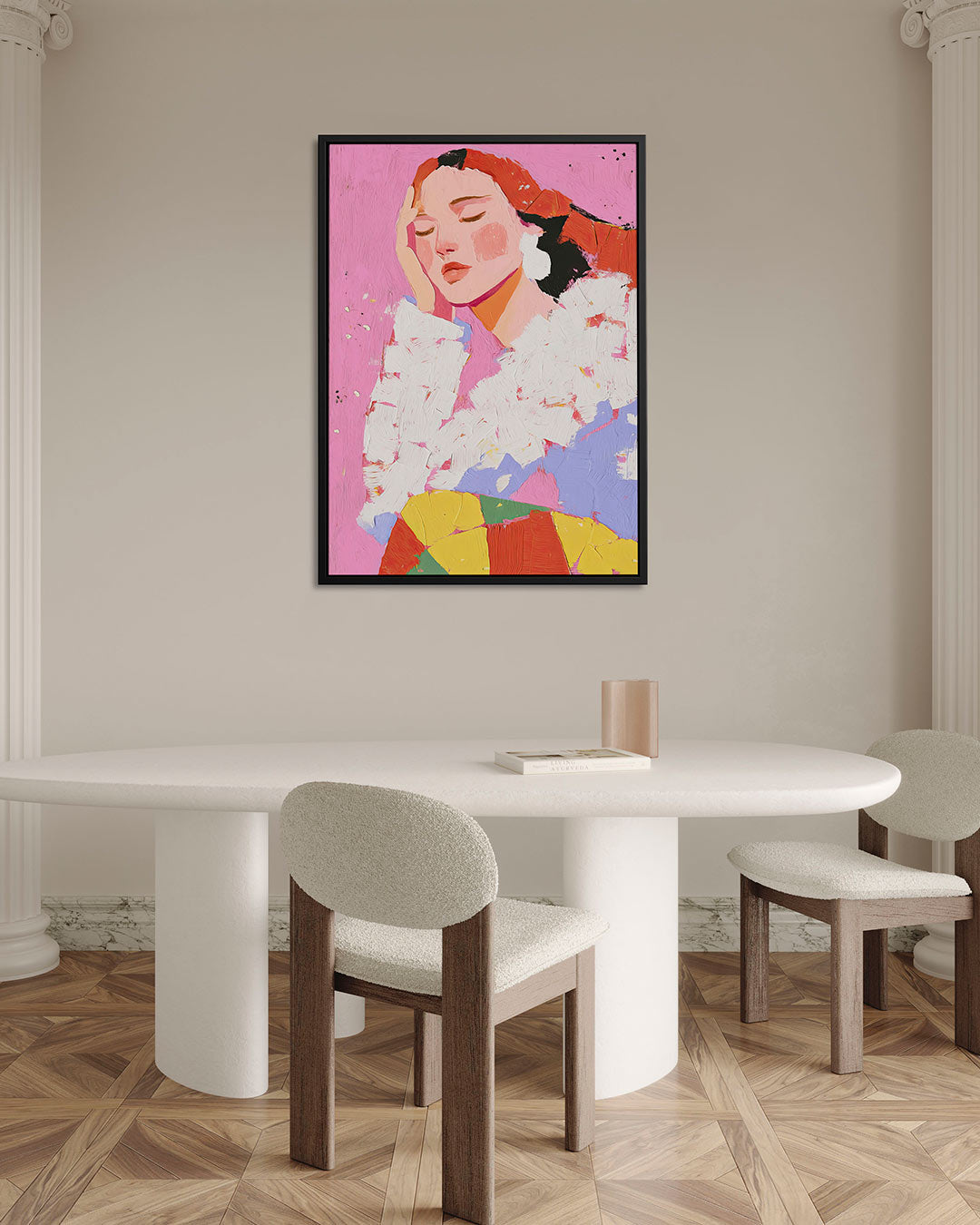 Dromerige kleurencompositie Kunstwerk