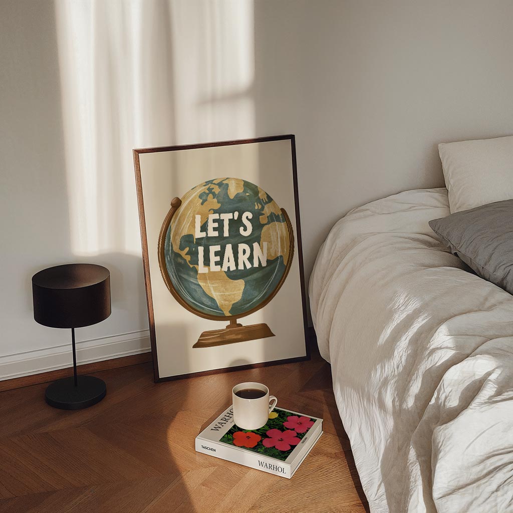 Wereldbol Inspiratieposter
