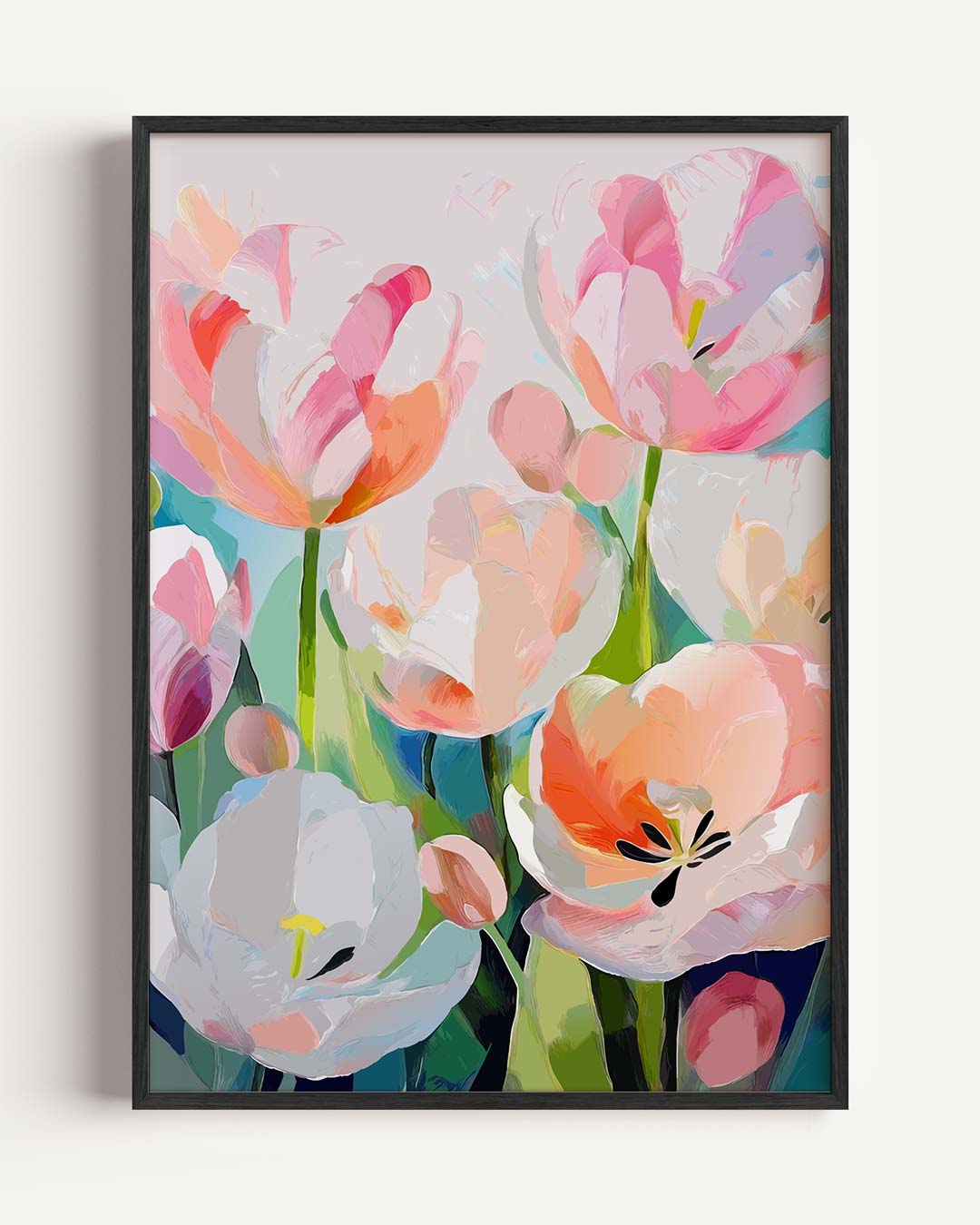 Kleurvolle Bloemenpracht Poster
