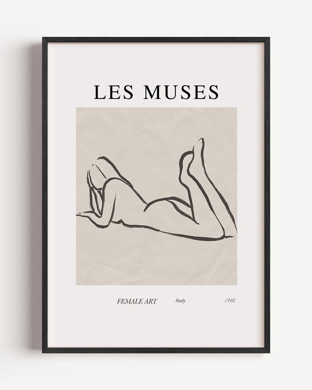 Les Muses Minimalistische Kunstposter-WallArtistic