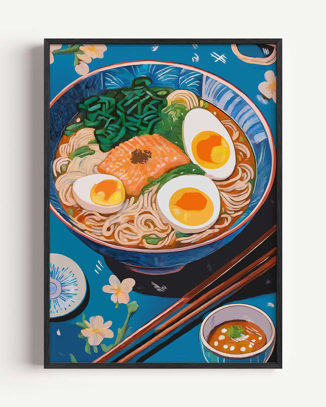 Kleurrijke Ramen Delicatesse Poster