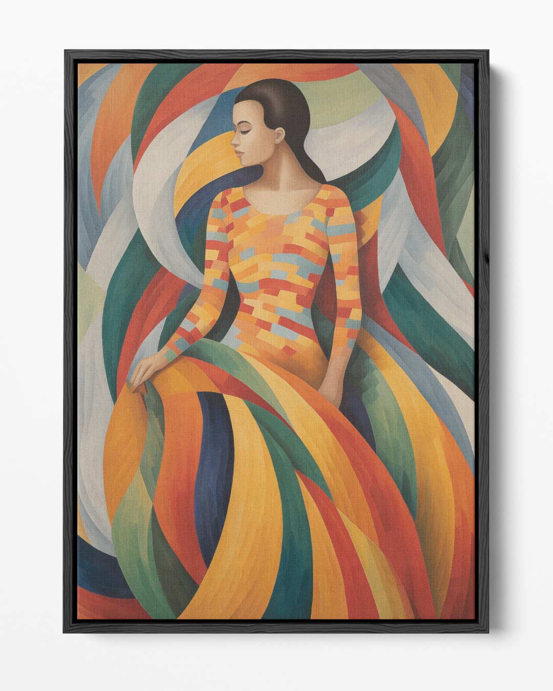 Kleurrijke Harmonie Kunstwerk-canvas-dibond-plexiglas-wanddecoratie-WallArtistic