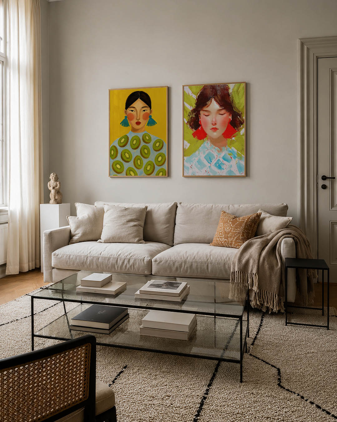 Vrolijk portret Posterset