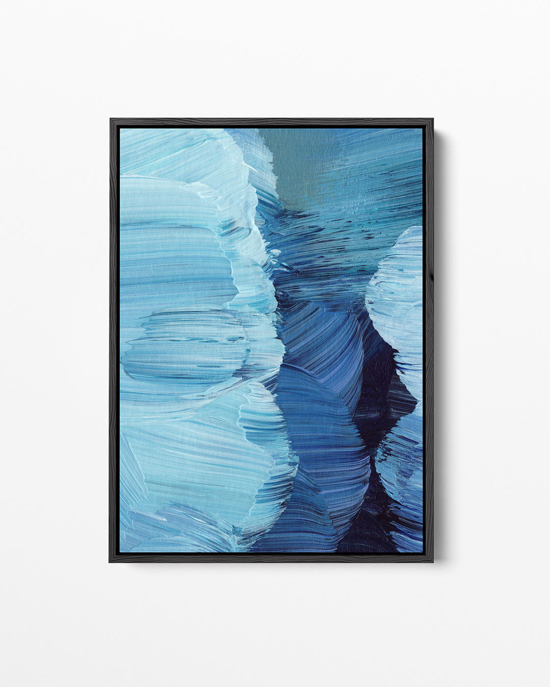 Dynamische blauwtinten Kunstwerk