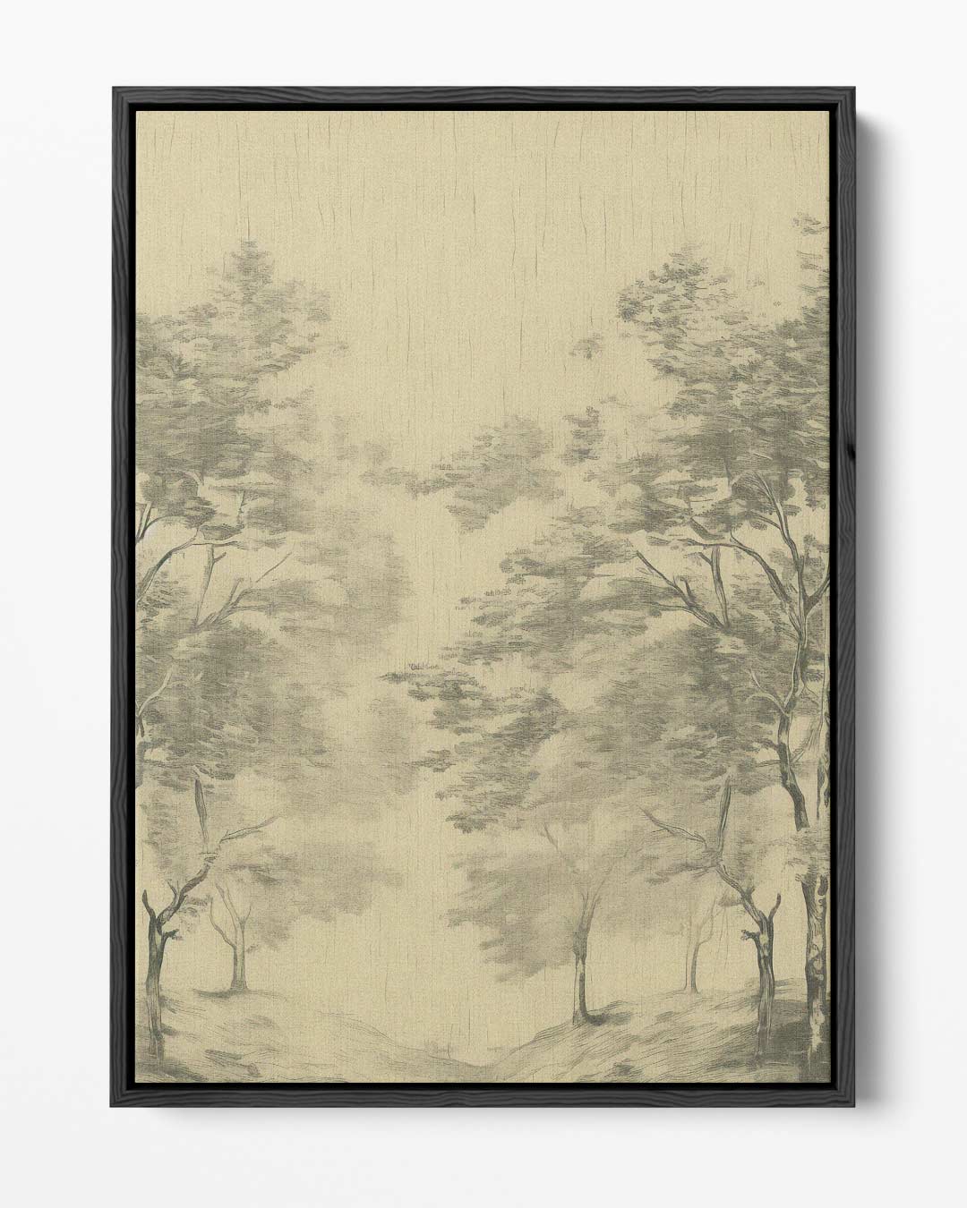 Mistig Boslandschap Kunstwerk-canvas-dibond-plexiglas-wanddecoratie-WallArtistic