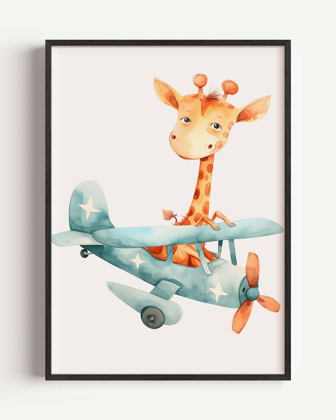 Dromerige Giraf Vlucht Poster
