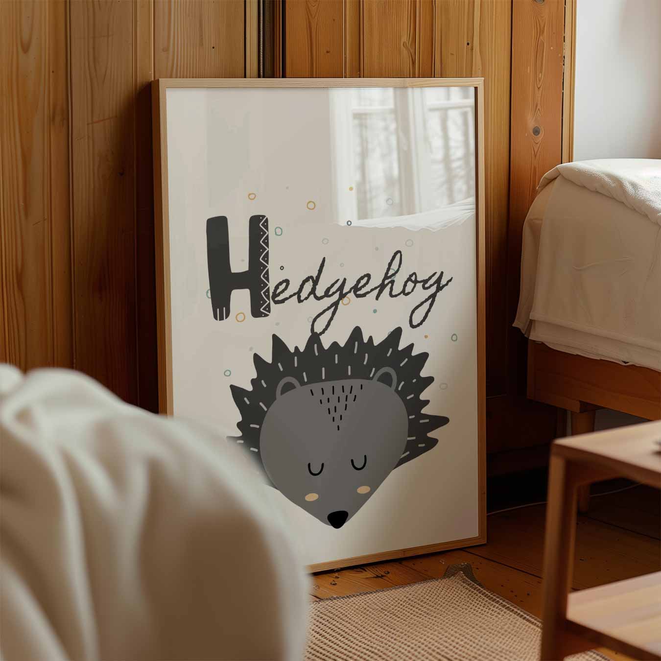 Schattige Egel Poster