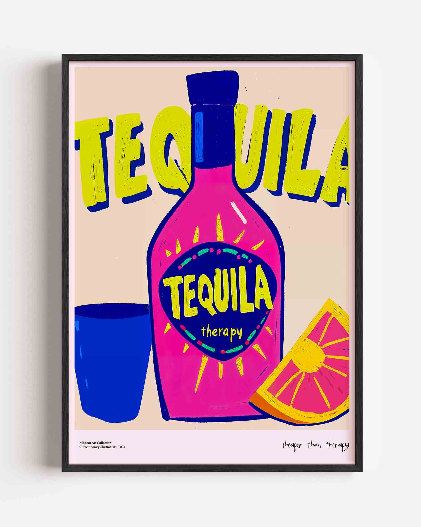 Tequila fles Poster