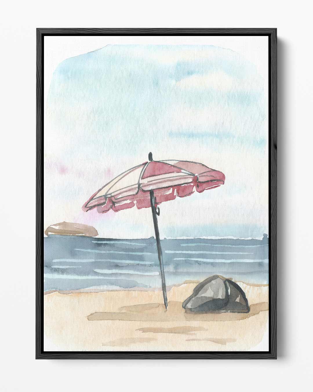 Zomerse Strand Indruk Kunstwerk-canvas-dibond-plexiglas-wanddecoratie-WallArtistic