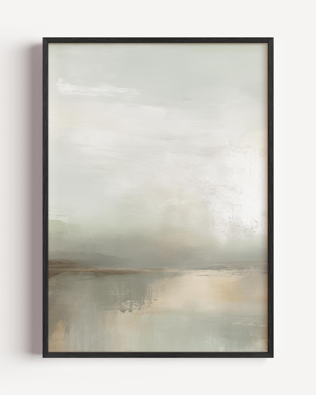 Rustieke Mistige Landschap Poster-WallArtistic