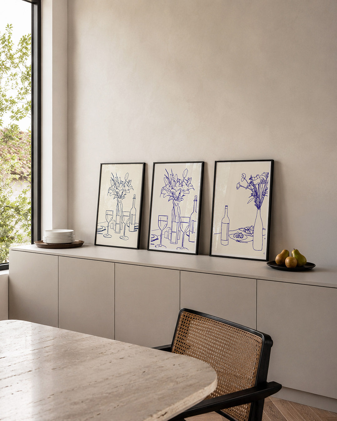 Lijnenspel en vormen Posterset