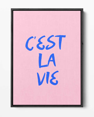 C'est La Vie Wanddecoratie Kunstwerk-canvas-dibond-plexiglas-wanddecoratie-WallArtistic