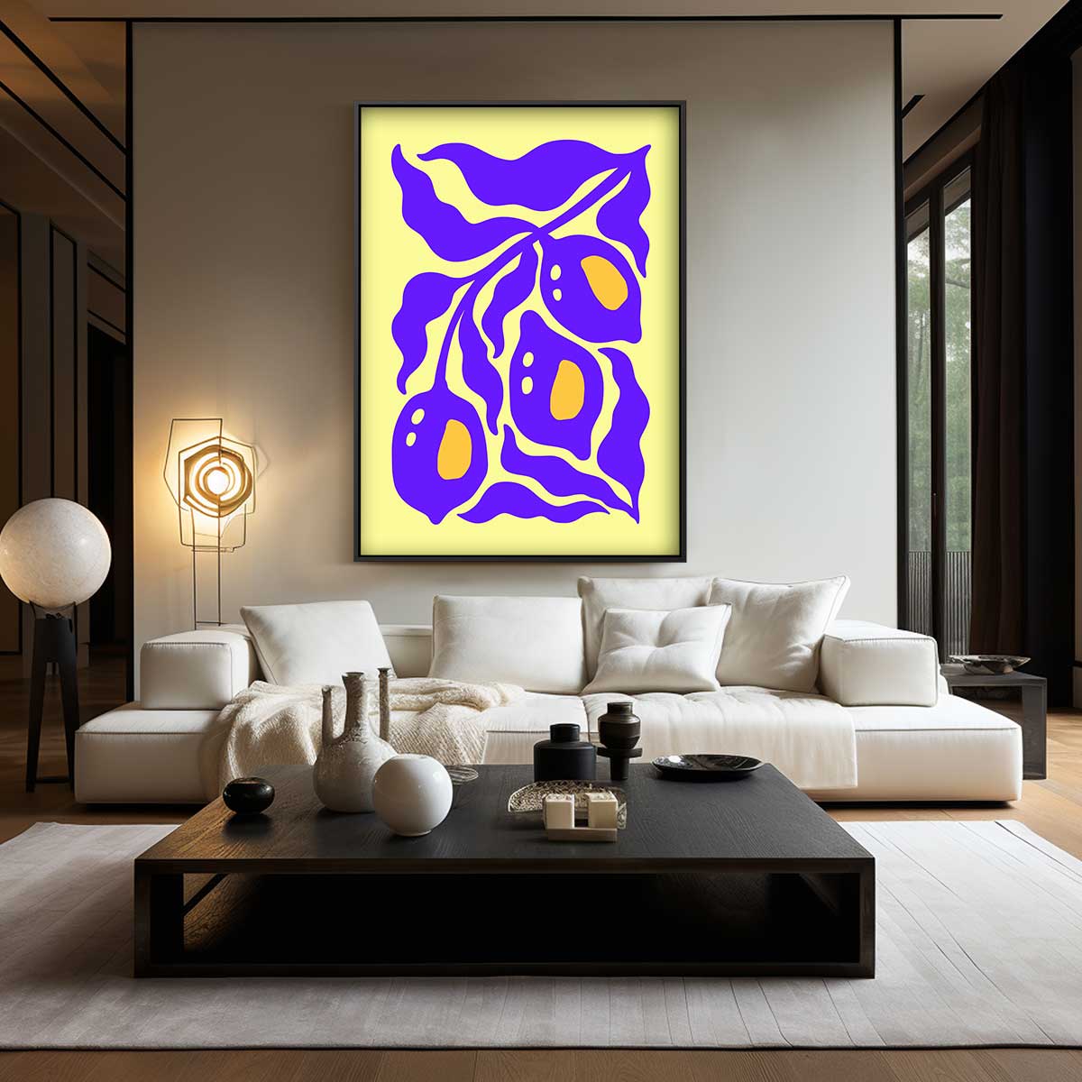 Speelse Citroenen Kunstwerk-canvas-dibond-plexiglas-wanddecoratie-WallArtistic