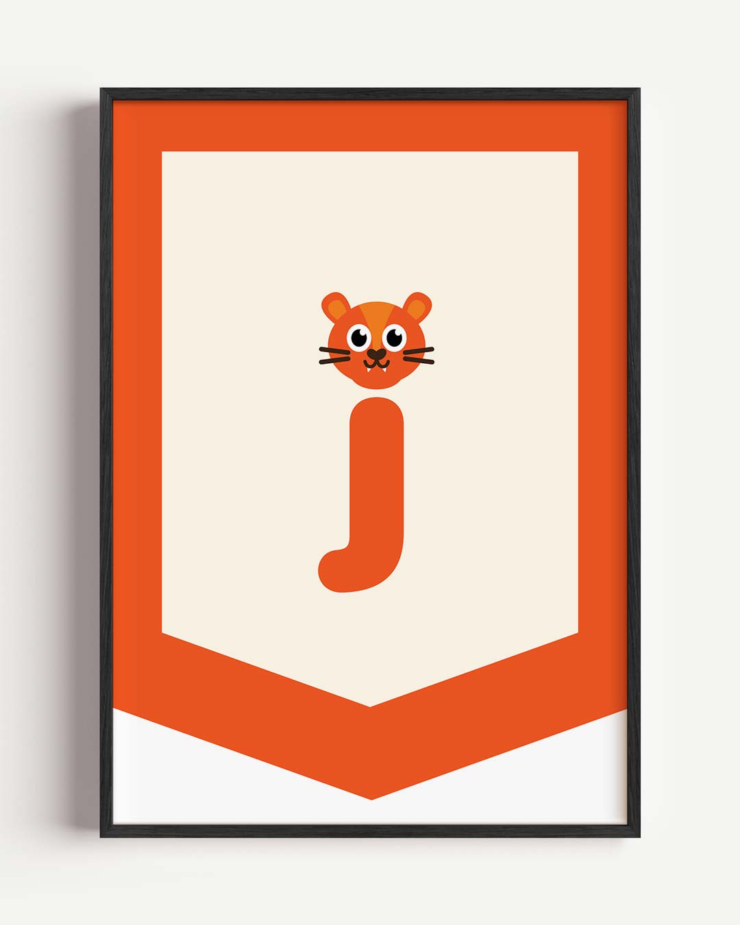 Speelse Tijger Letterposter