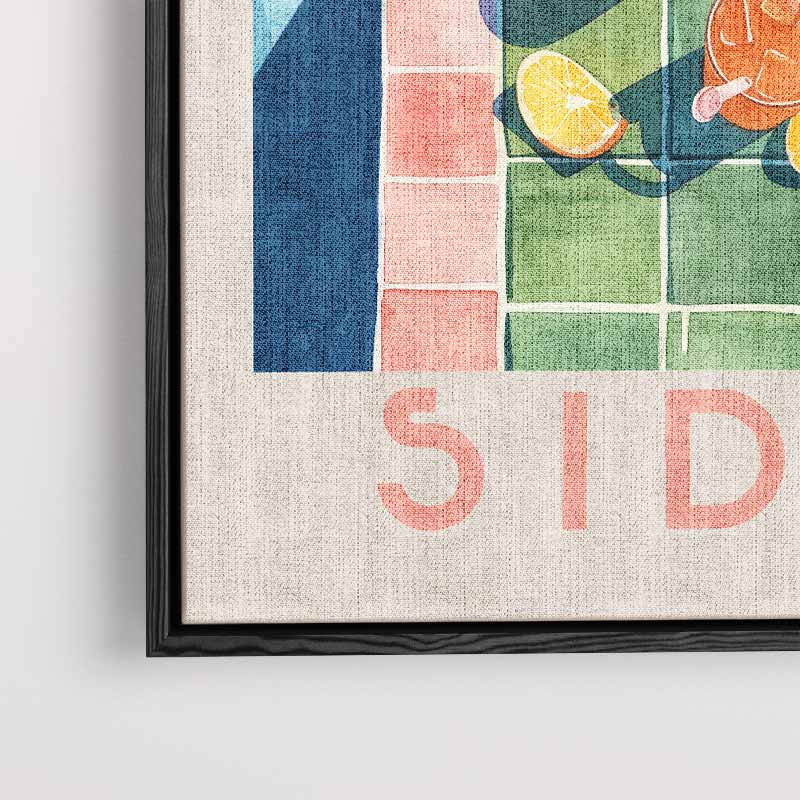 Poolside Dream Kunstwerk-canvas-dibond-plexiglas-wanddecoratie-WallArtistic