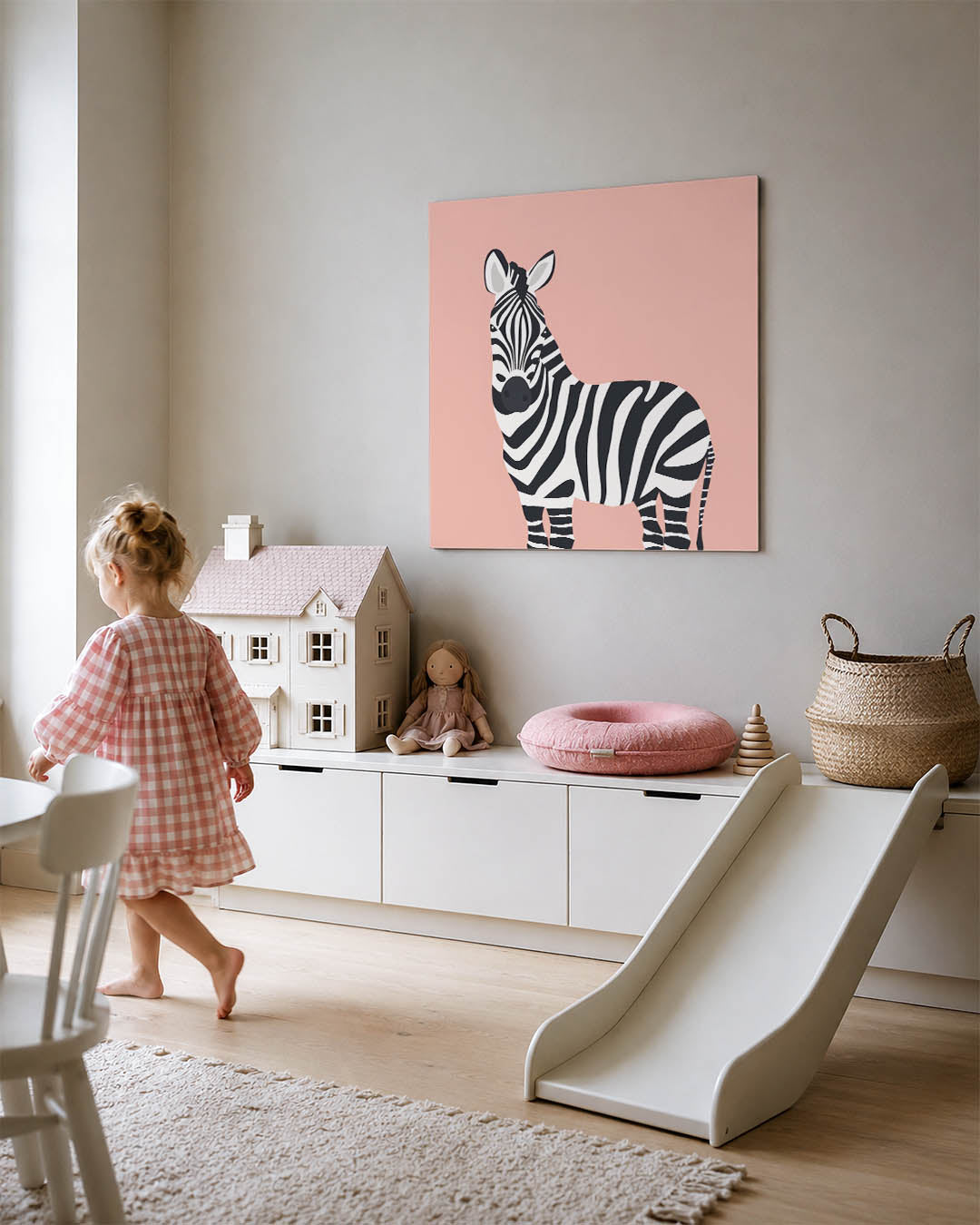 Gestreepte zebra illustratie Kunstwerk