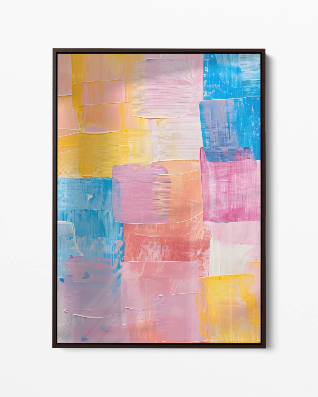 Vrolijke Kleurenmix Kunstwerk-canvas-dibond-plexiglas-wanddecoratie-WallArtistic