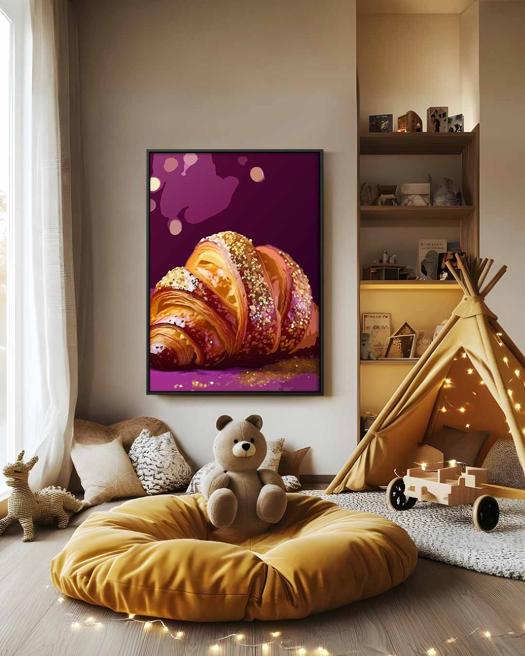 Croissant Delights Kunstwerk-canvas-dibond-plexiglas-wanddecoratie-WallArtistic