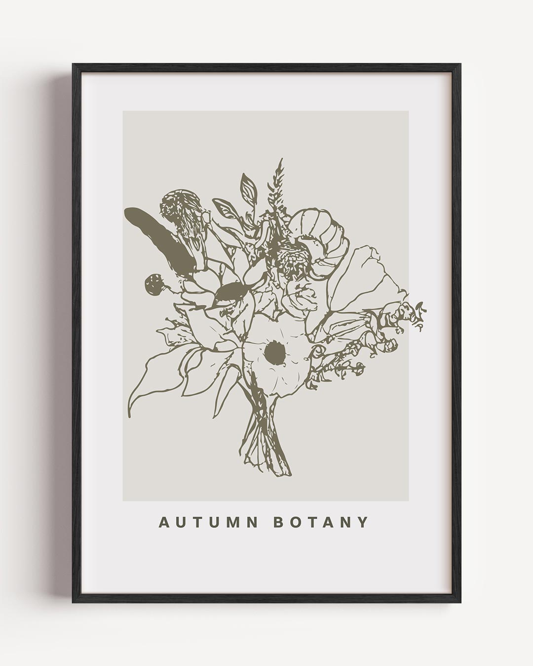 Stijlvolle Herfst Botanische Poster-WallArtistic