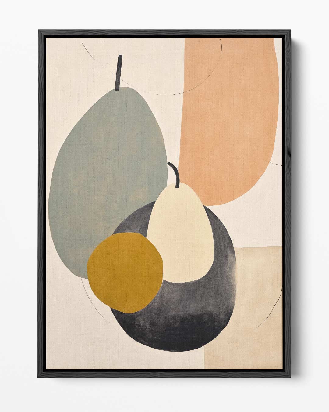 Organische Harmonie in Pastel Kunstwerk-canvas-dibond-plexiglas-wanddecoratie-WallArtistic