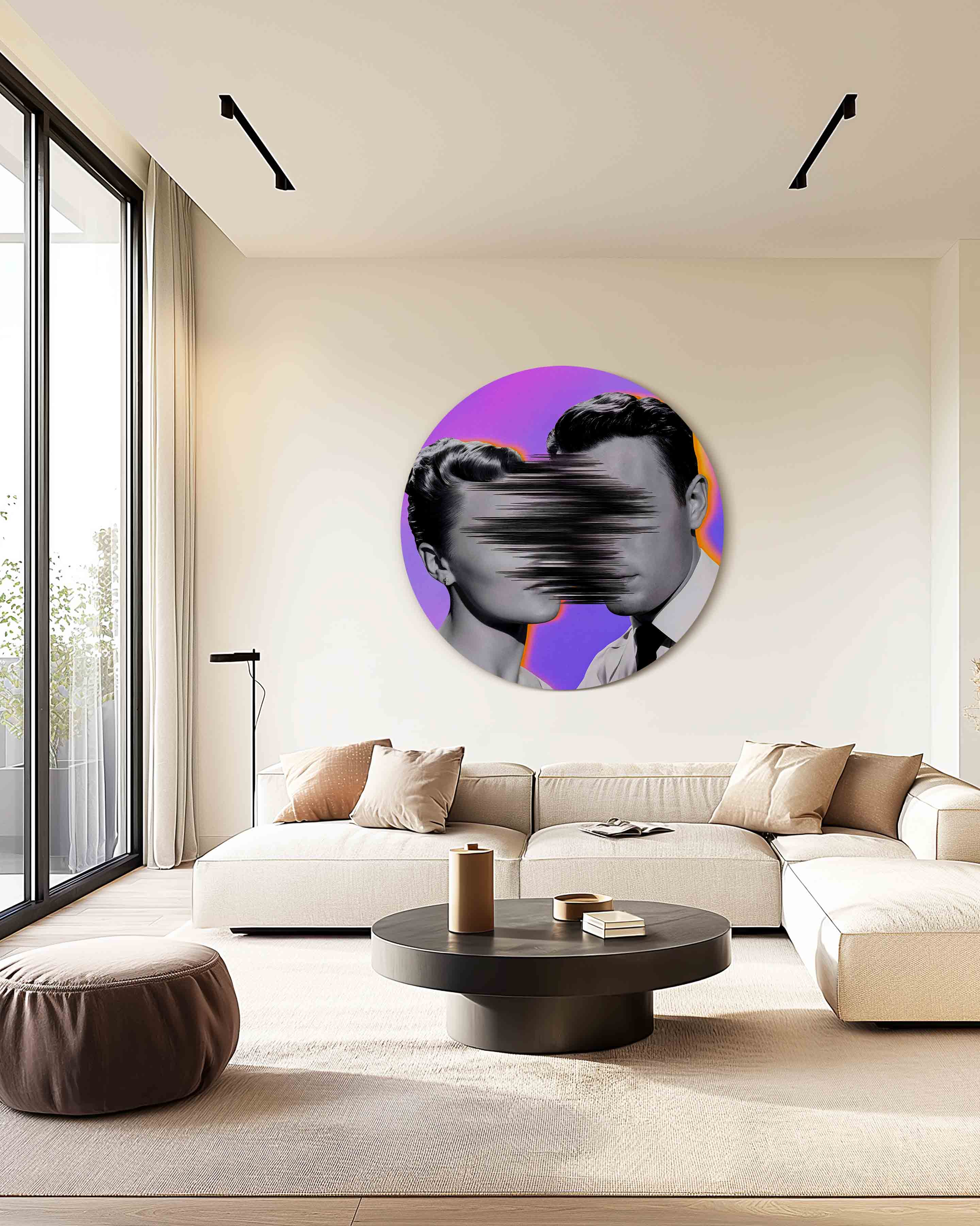 Portret met vervaging Muurcirkel