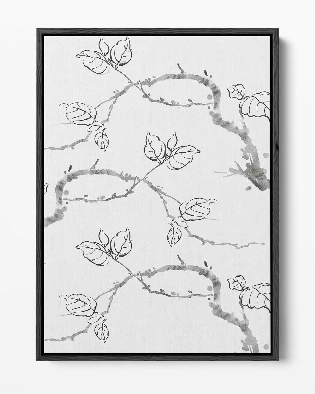 Gracieus Tekeningen van Westerse Populus Kunstwerk-canvas-dibond-plexiglas-wanddecoratie-WallArtistic