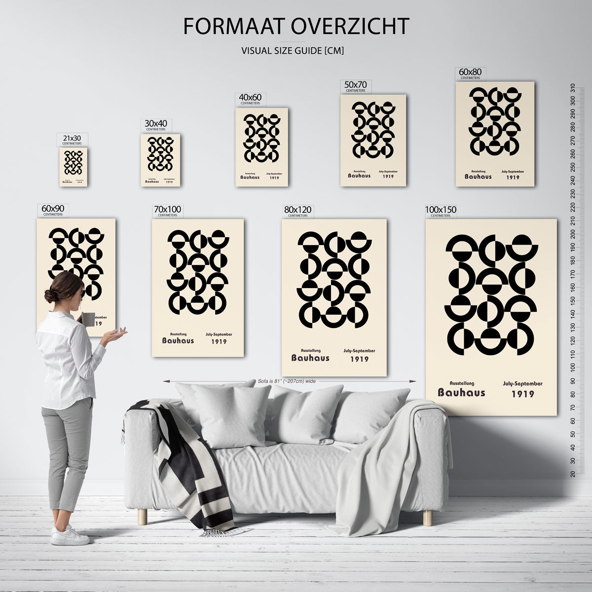 Vormritme en balans Poster