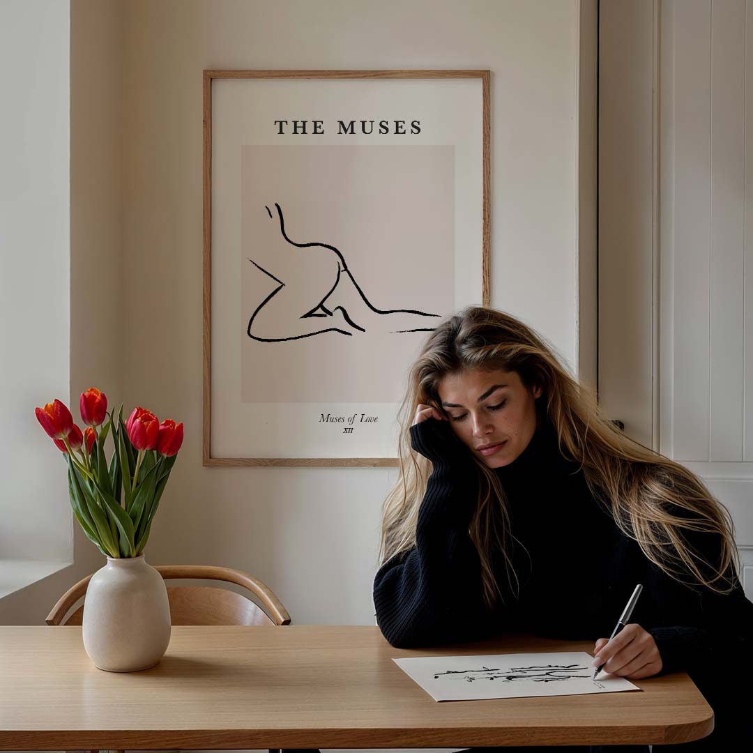 Elegante Muses van Liefde Poster-WallArtistic