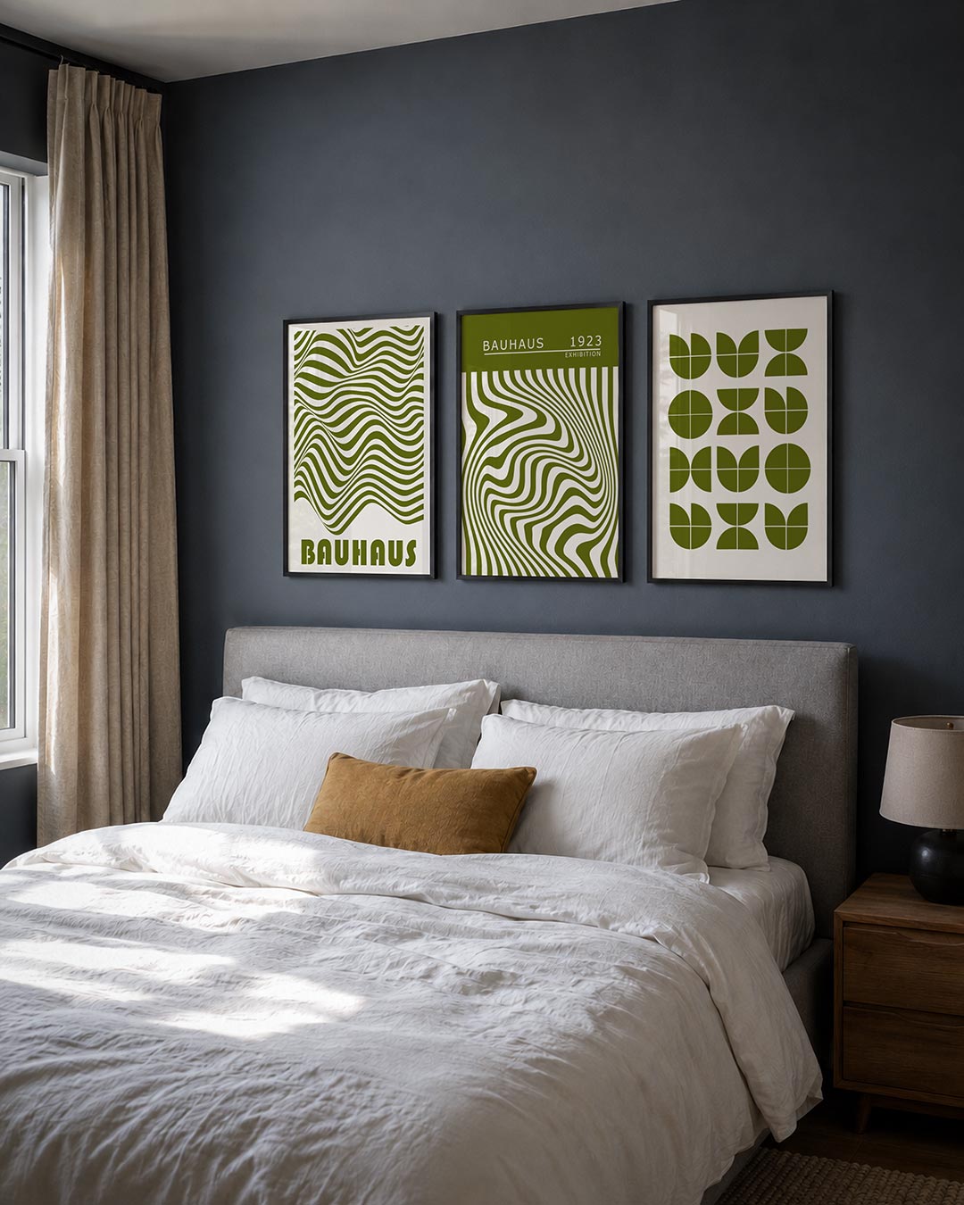 Golvend lijnenspel Posterset