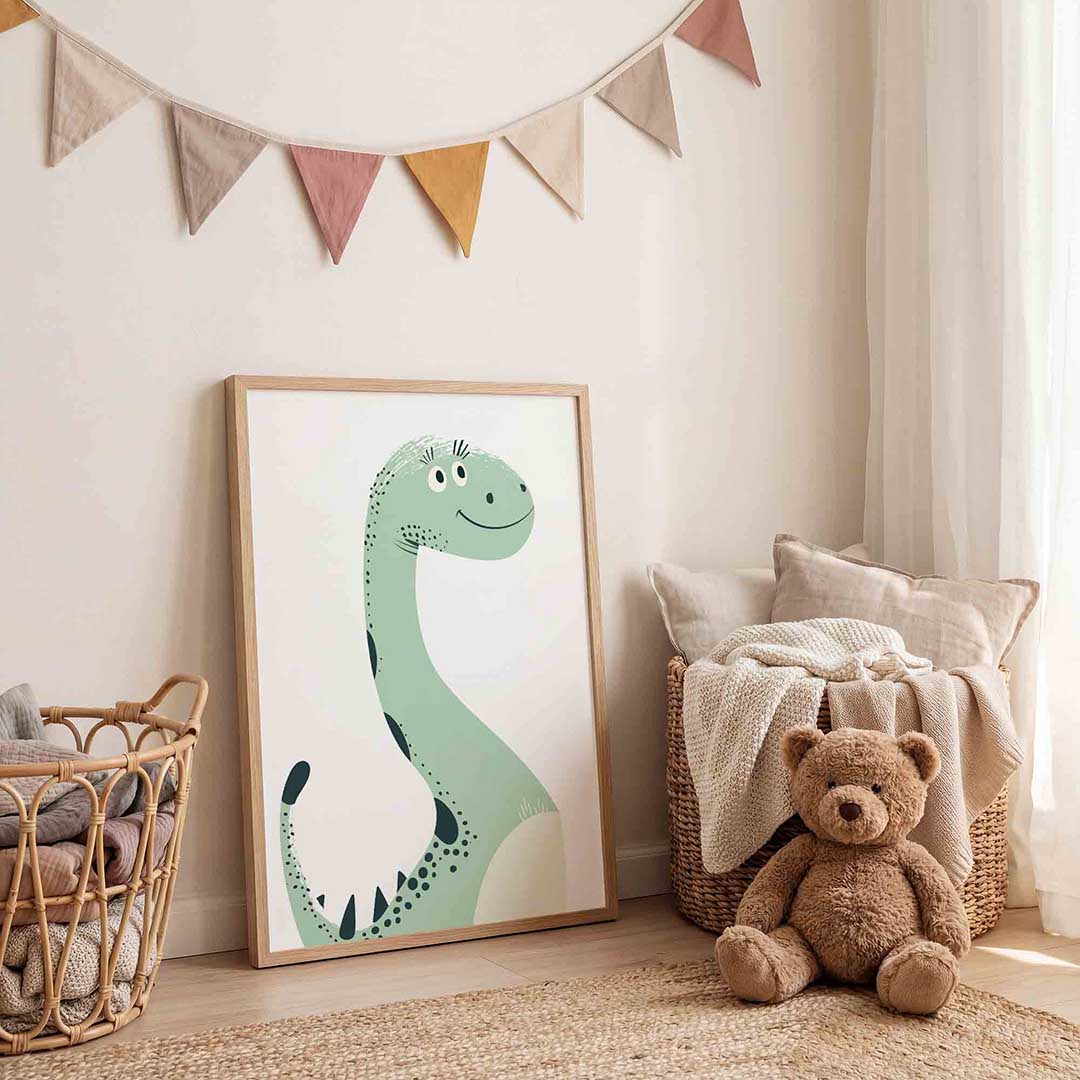 Lachende dinosaurus Poster