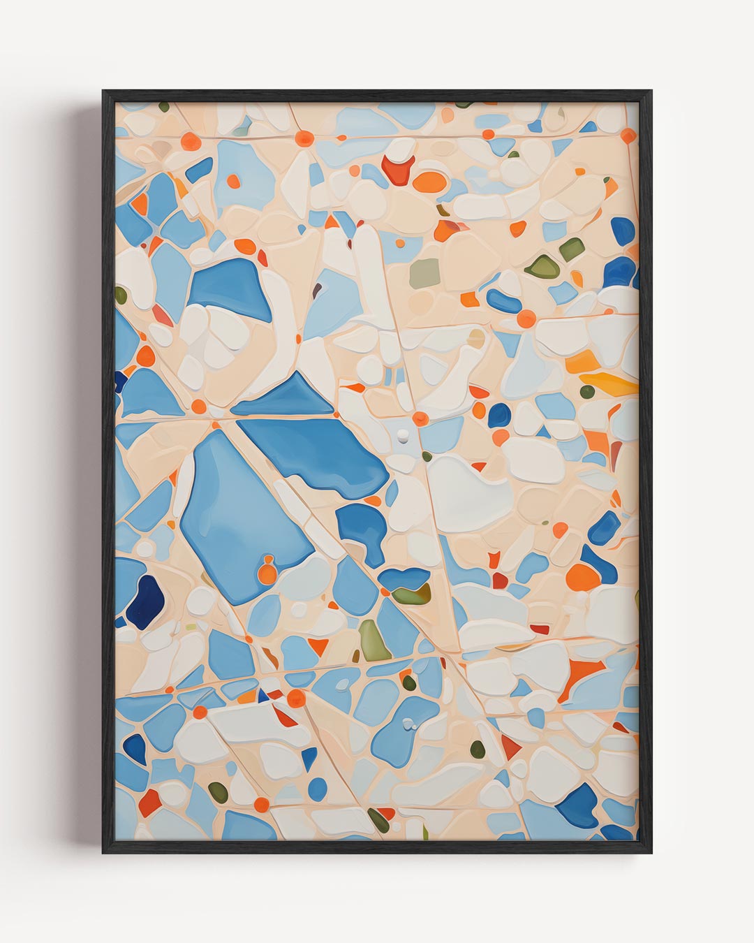 Kleurrijke Abstracte Mozaïekposter-WallArtistic