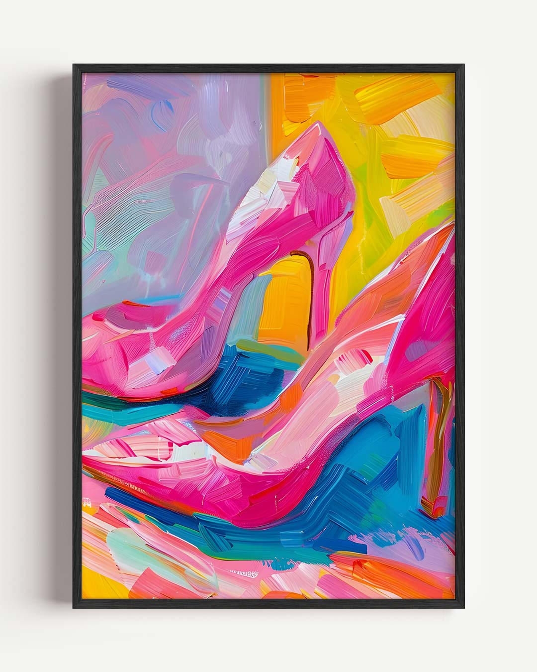 Kleurrijk Stiletto Kunstwerk Poster