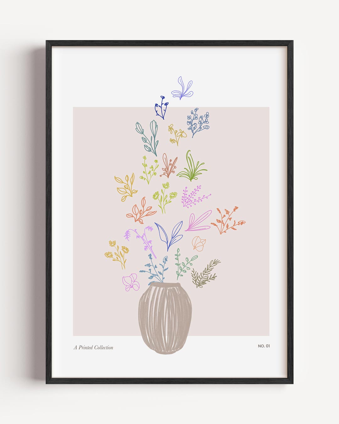 Kleurrijke Bloemenvaas Poster-WallArtistic
