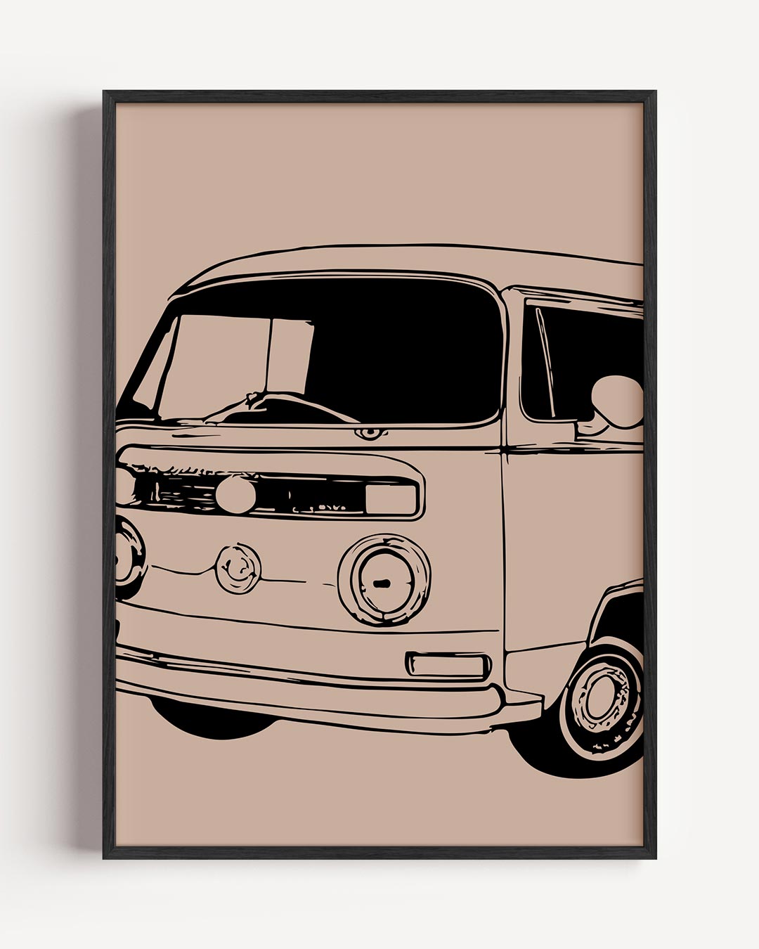 Retro Camperbus Poster-WallArtistic