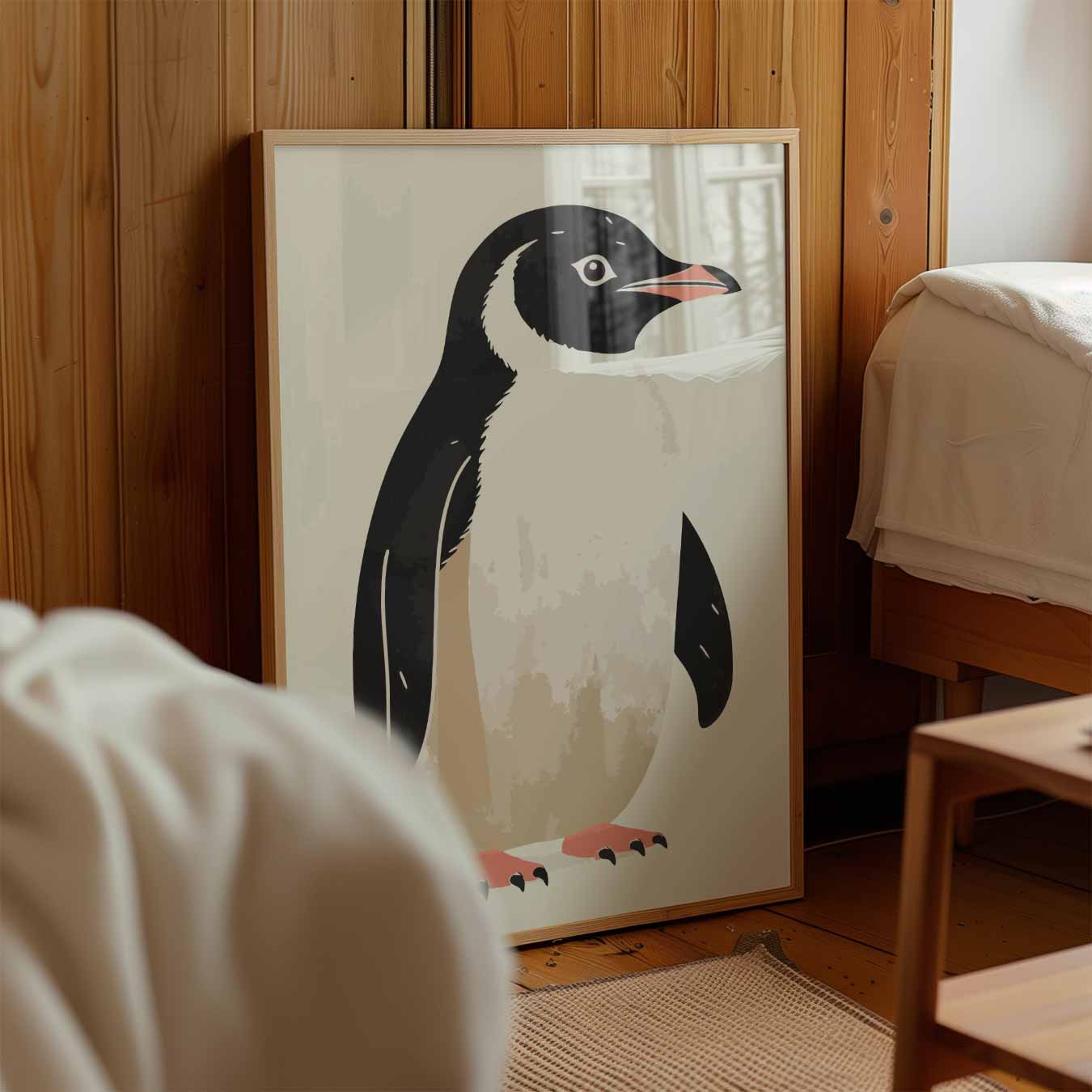 Schattige Pinguïn Illustratie Poster