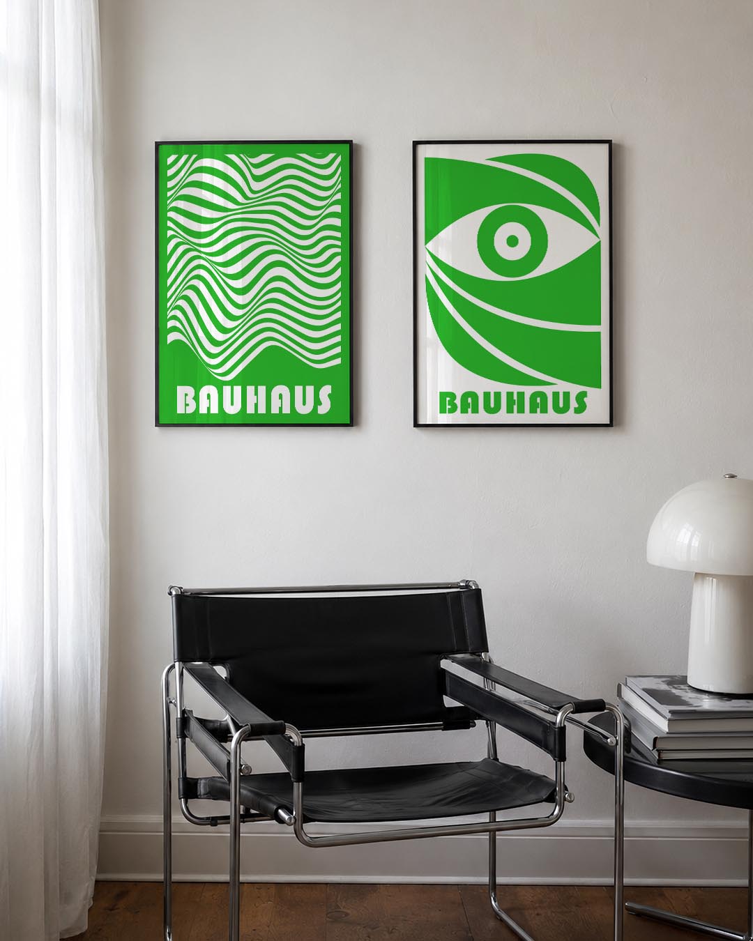 Golvend lijnenspel Posterset