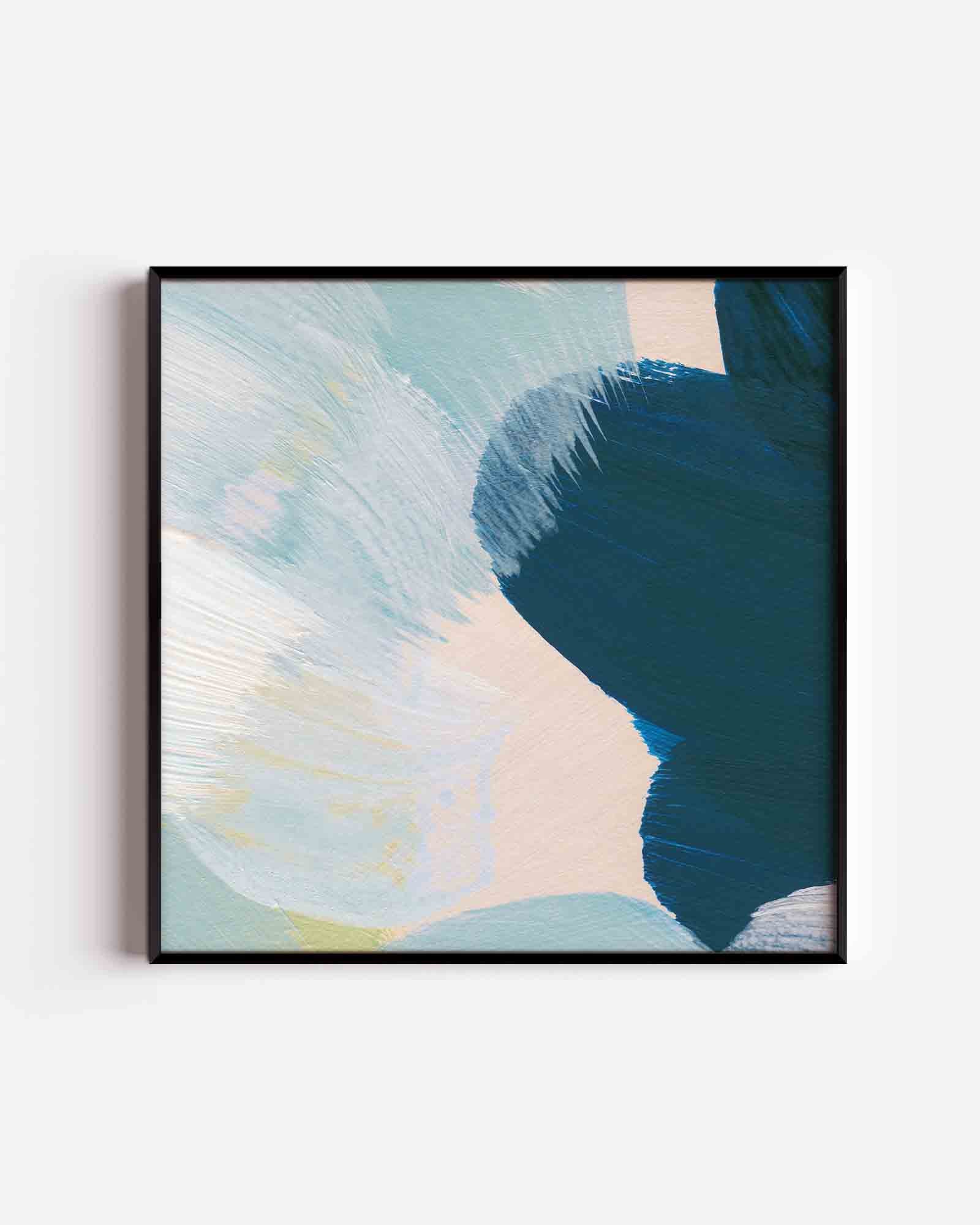 Abstracte penseelstreken Poster