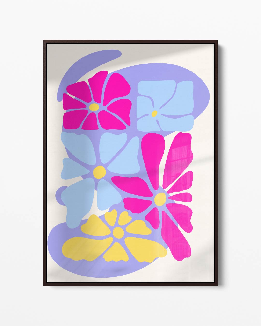 Vrolijke Bloemenpracht Kunstwerk-canvas-dibond-plexiglas-wanddecoratie-WallArtistic