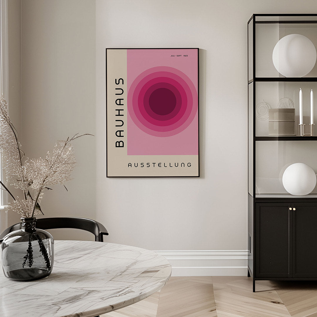 Cirkelvormen en tekst Poster
