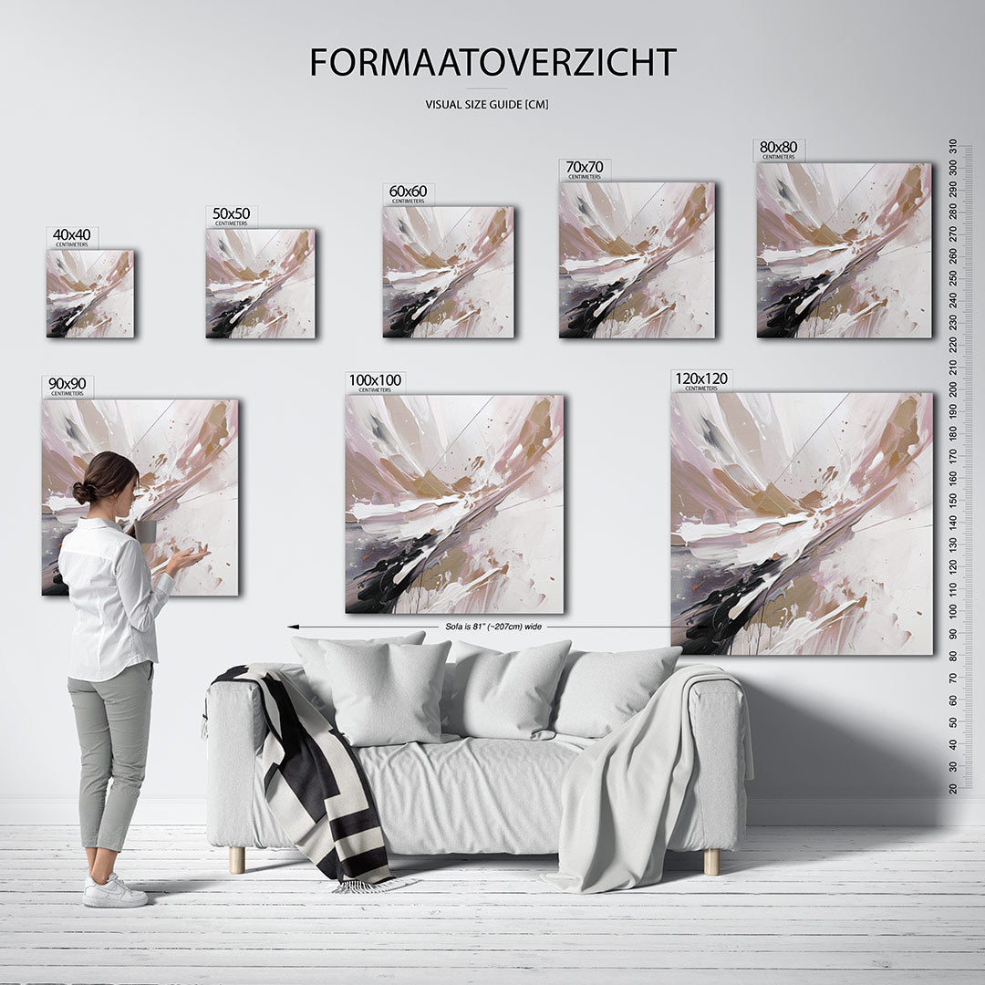 Dynamische kleurenexplosie Kunstwerk