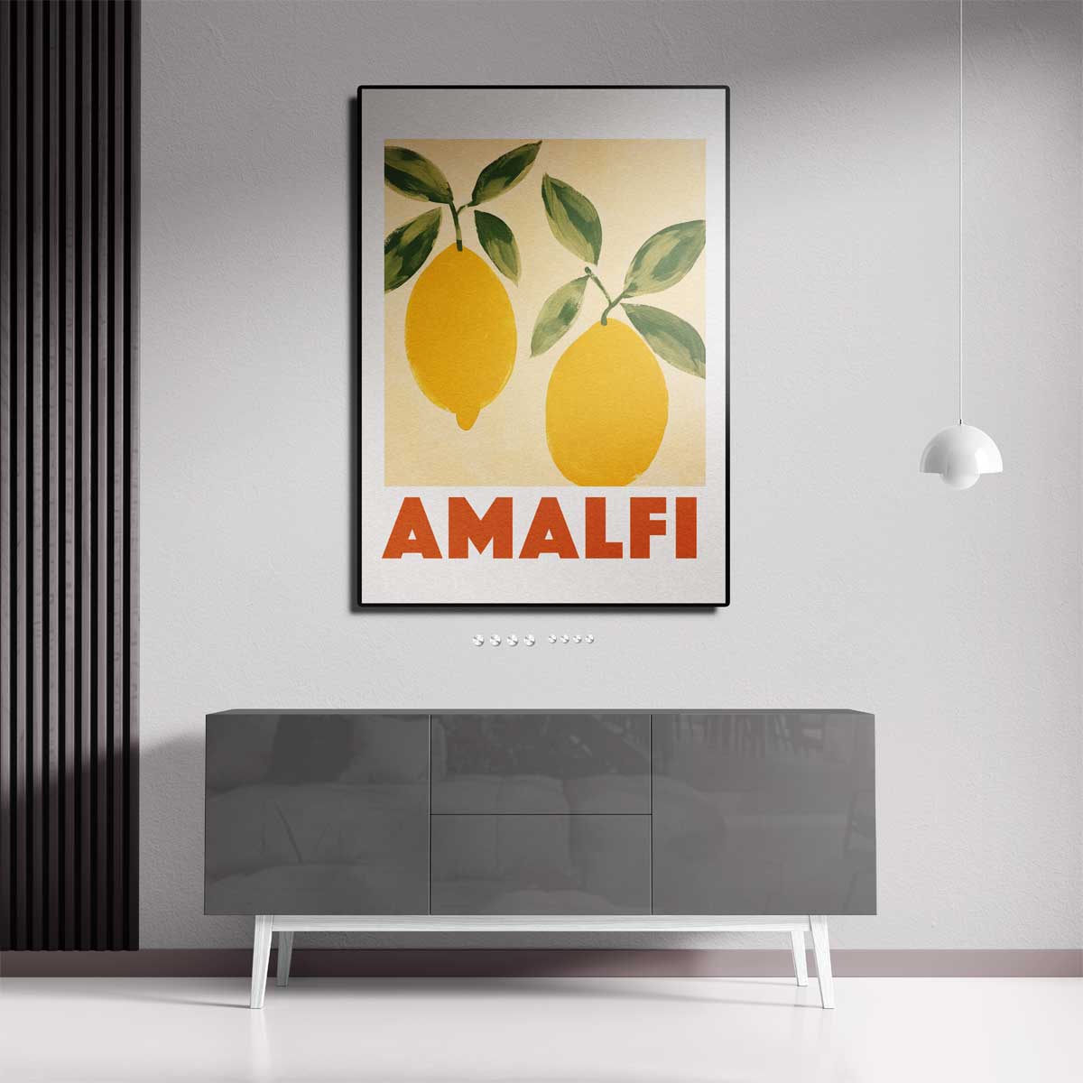 Zonnige Amalfi Citroenen Kunstwerk-canvas-dibond-plexiglas-wanddecoratie-WallArtistic