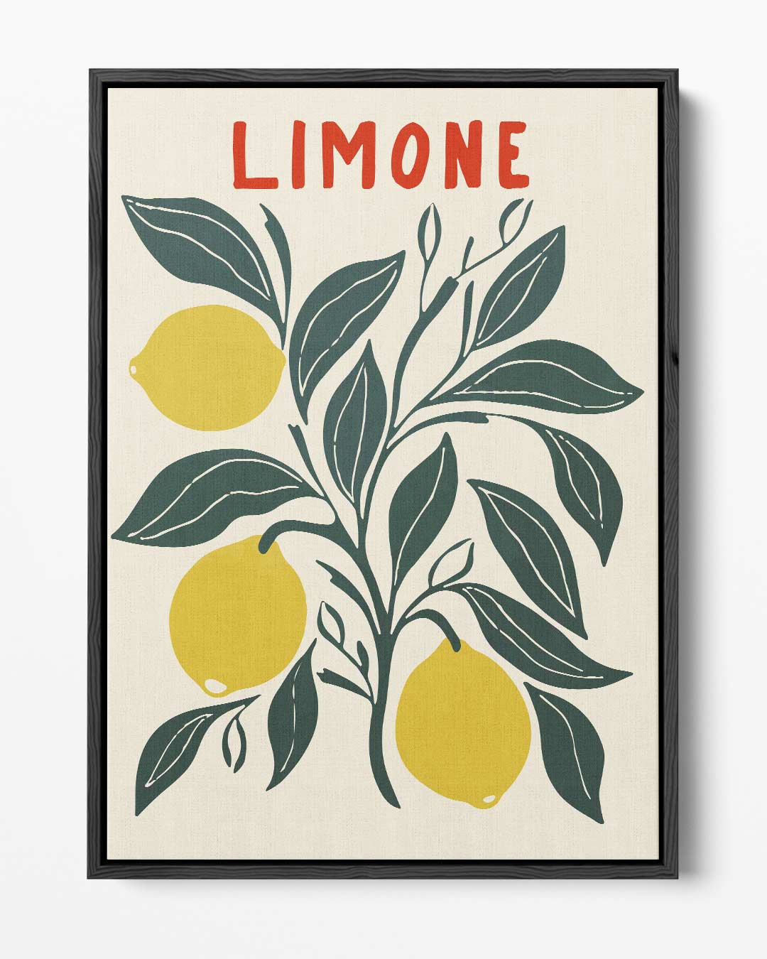 Limone Illustratie Kunstwerk-canvas-dibond-plexiglas-wanddecoratie-WallArtistic