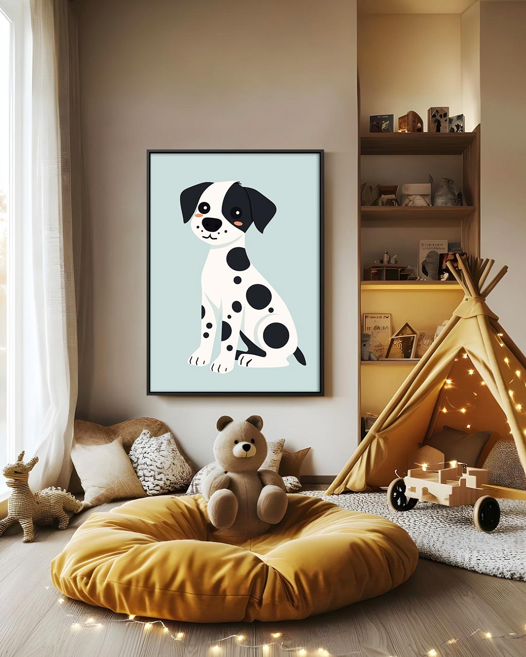 Hond illustratie Kunstwerk