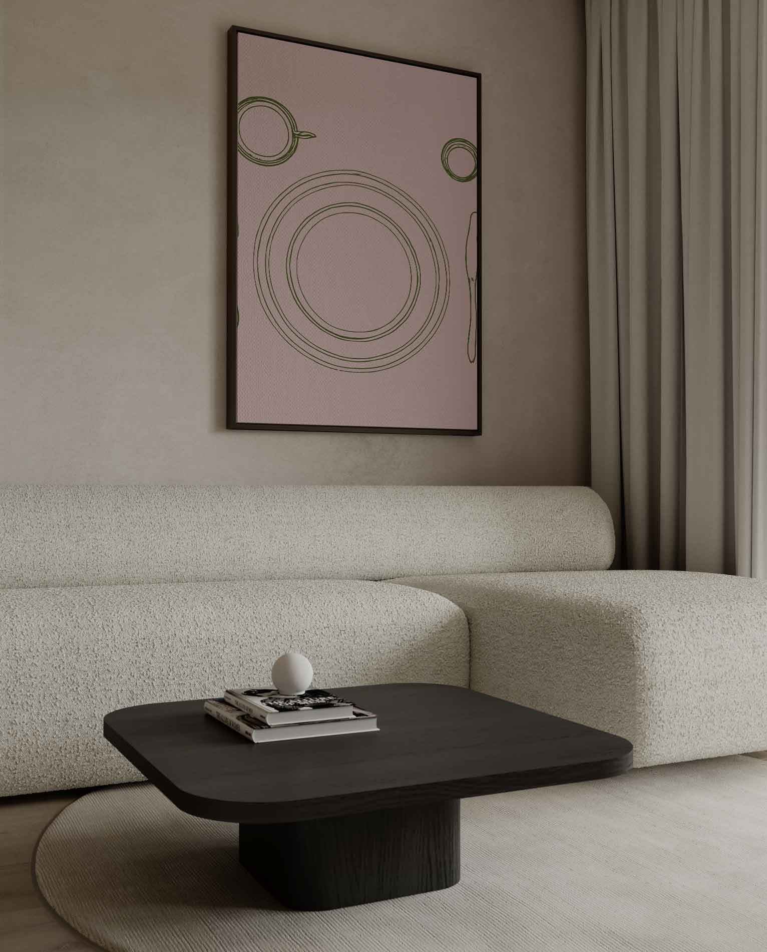 Eenvoudig Elegante Tafelschikking Kunstwerk-canvas-dibond-plexiglas-wanddecoratie-WallArtistic