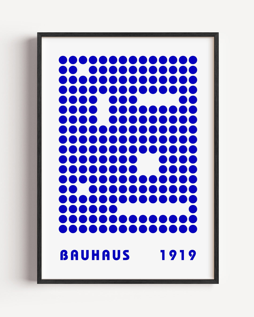 Puntstructuur blauw Poster