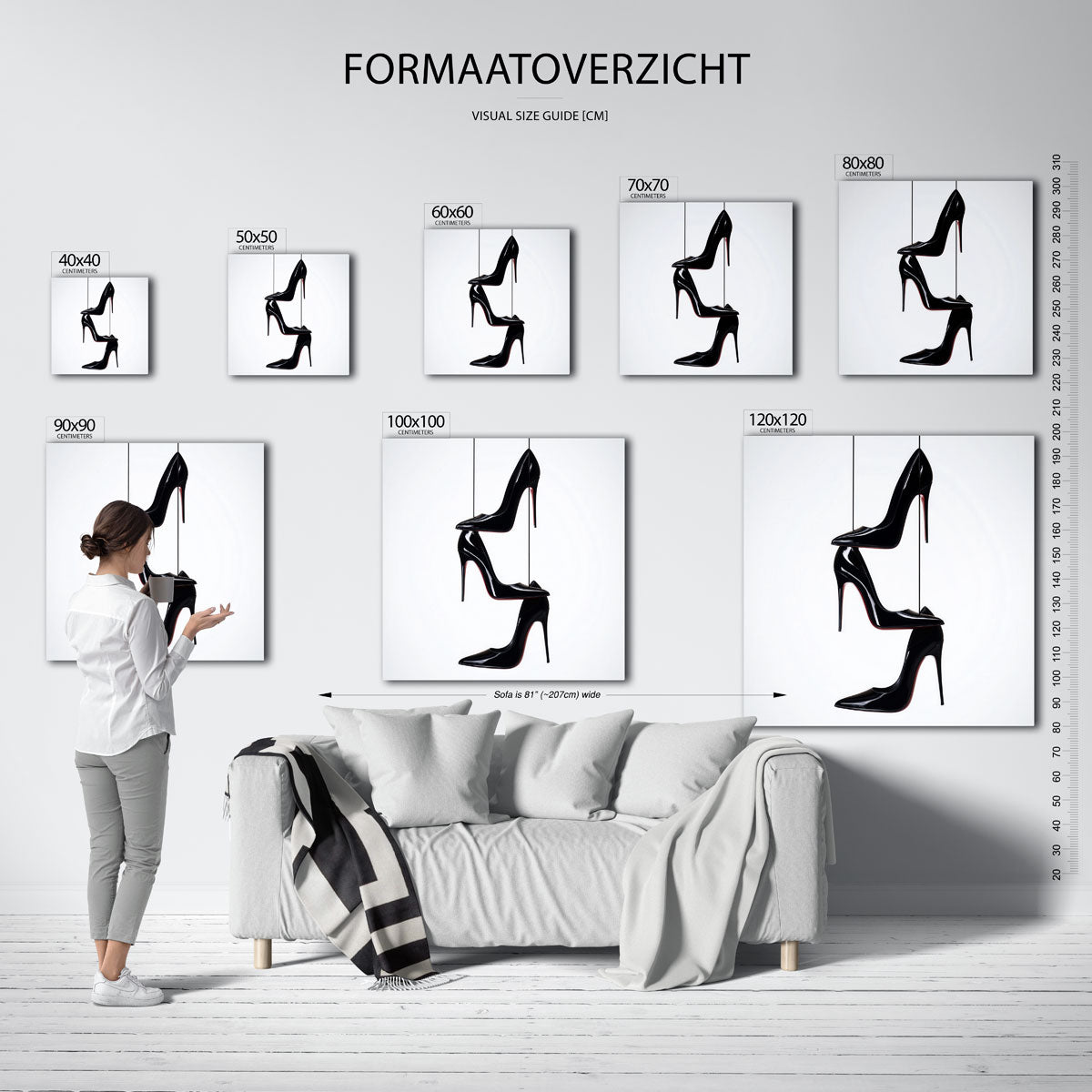 Zwarte hakken Poster