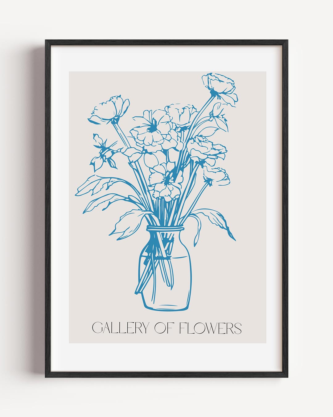 Bloemen in Vaas Poster-WallArtistic