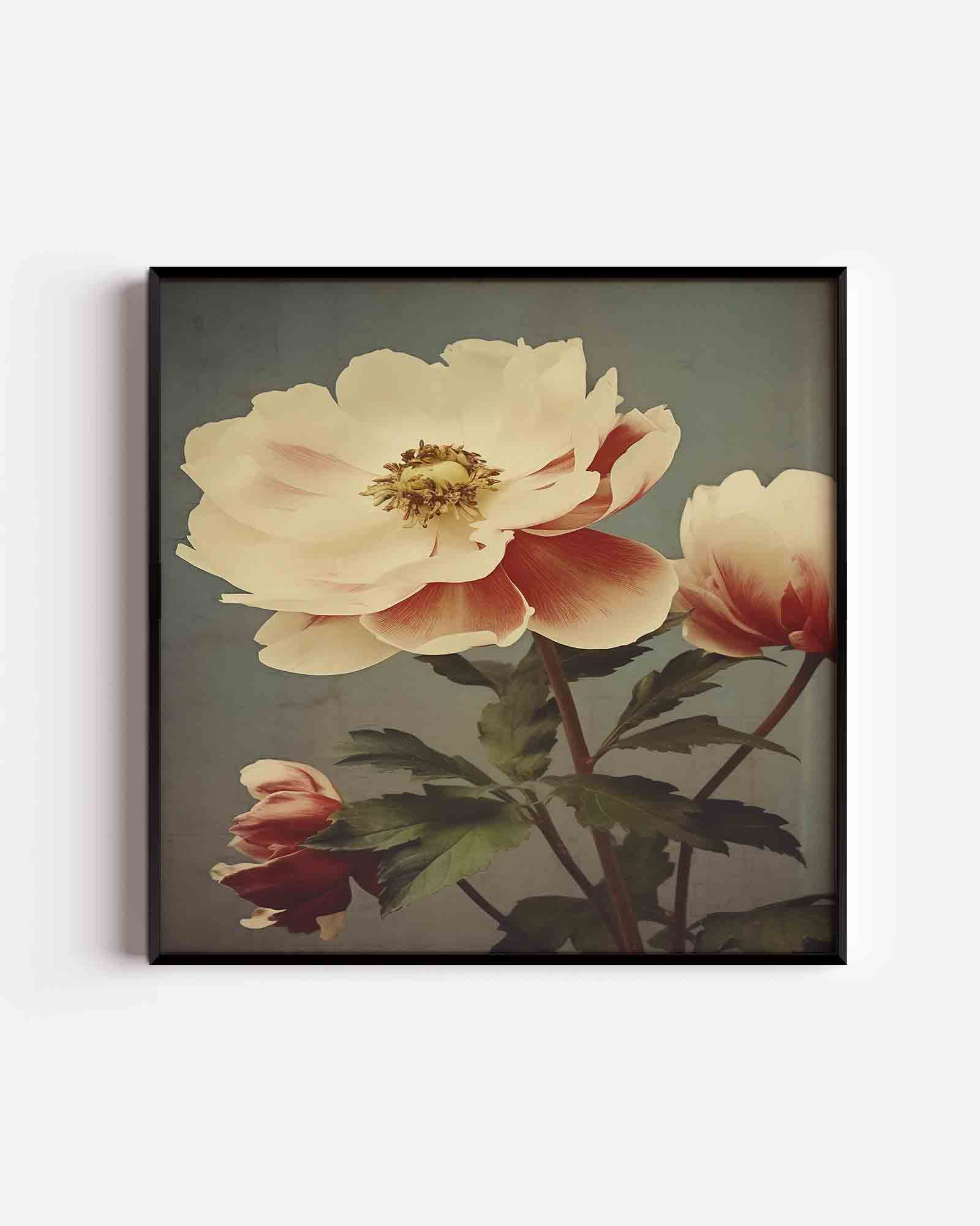 Bloemen in zachte tinten Poster